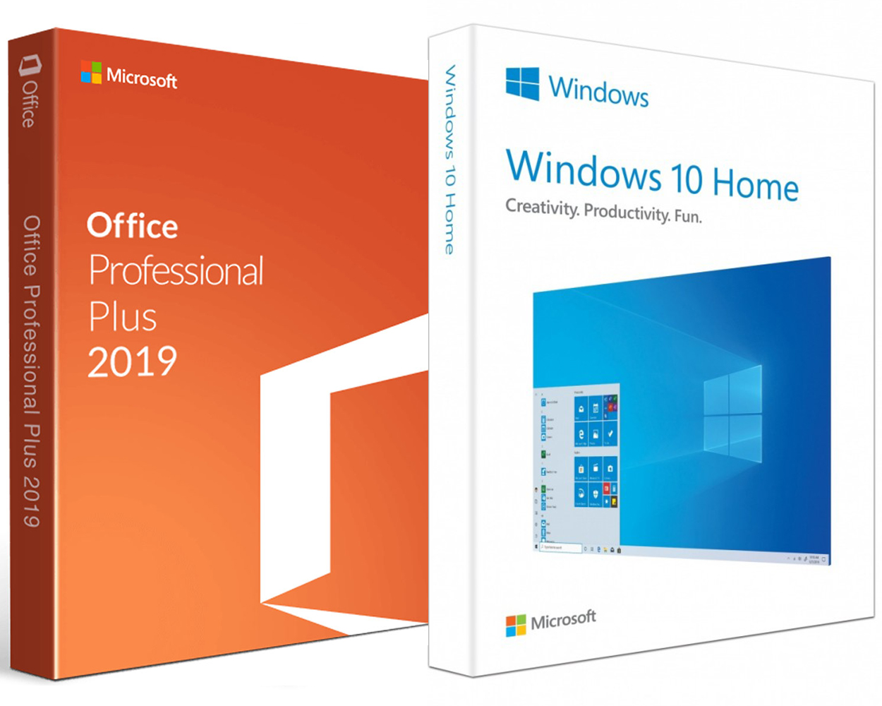 MICROSOFT WINDOWS 10 HOME + Microsoft Office Professional Plus 2019